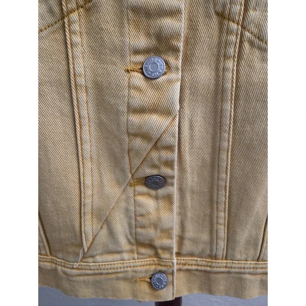 J174. Yellow‎ Washed Denim Jacket